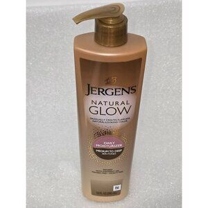 Jergens Natural Glow Daily Moisturizer Medium To Deep Gradual Natural Tan 10 oz